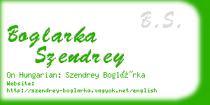 boglarka szendrey business card